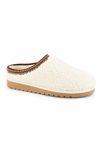MULE EN LAINE BLANC- SOIR...