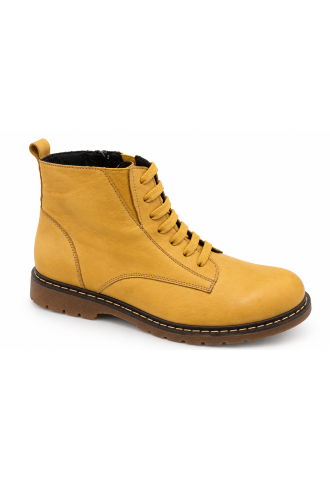 BOTTINE CUIR JAUNE- PEDRO...