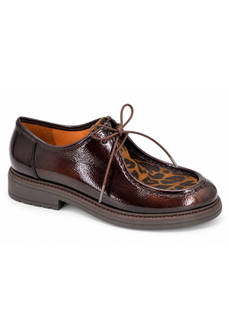 DERBIES VERNIS MARRON...