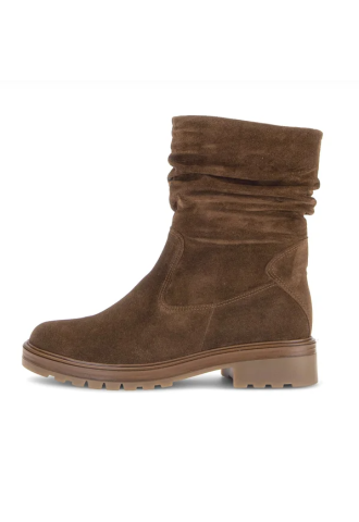 BOTTINE CUIR VELOURS FRIPPE...