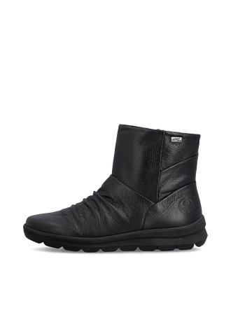BOTTINE CUIR FRIPPE NOIR...