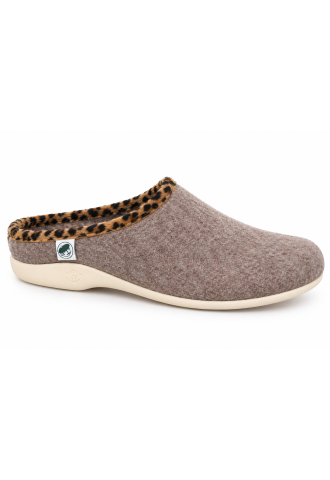 MULE BEIGE LEOPARD/ GALEO