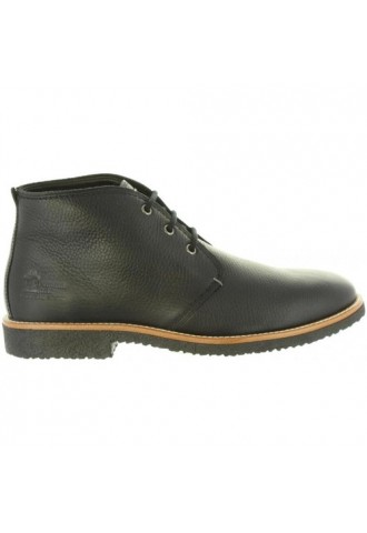 BOOTS LACET CUIR GRAS NOIR/...