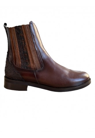 BOOTS CUIR MARRON